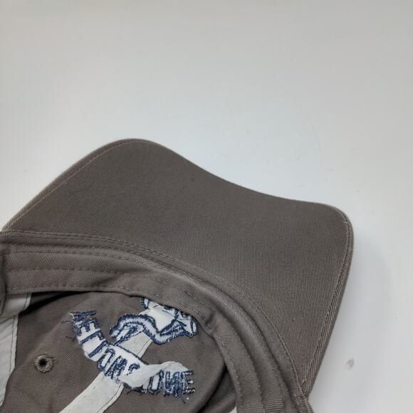 Yellowstone Aerial Adventures Strapback Hat Brown Embroidered Logo Zip Line - Picture 9 of 10